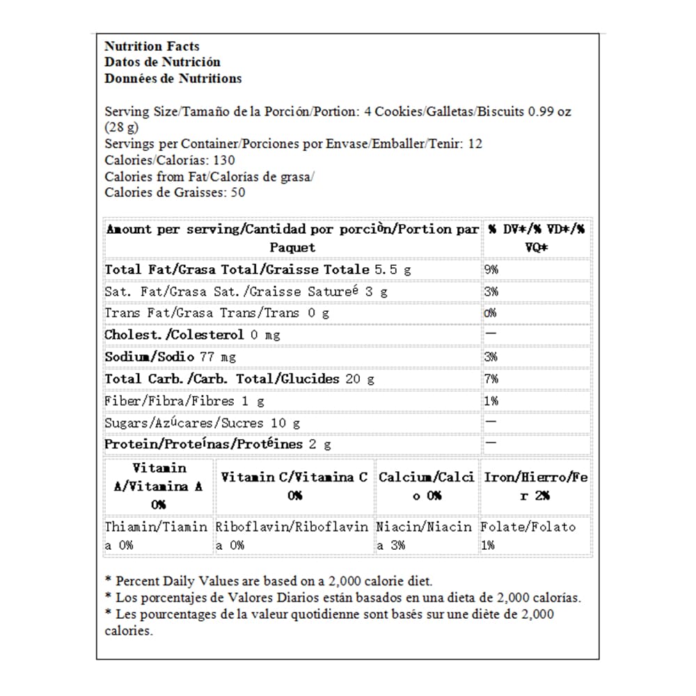 Combo de galletas dulces de vainilla rellenas de chocolate (x2) - Miniatura 3