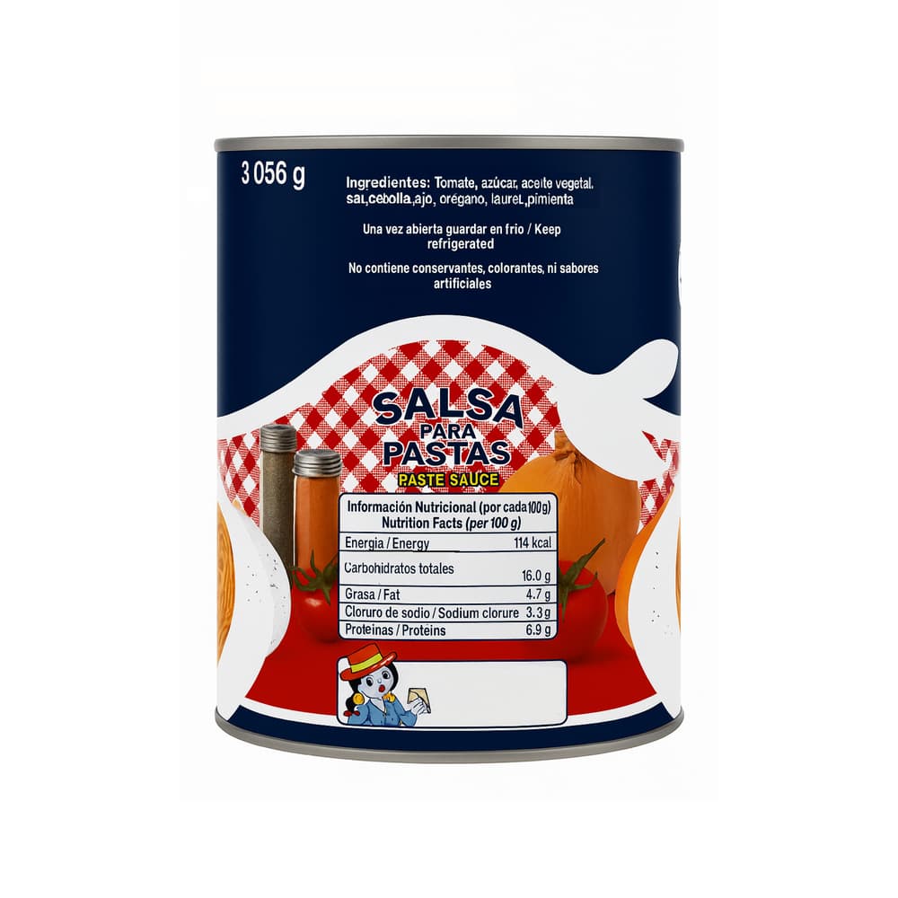 Salsa para pastas Conchita (3.05 kg / 6.72 lb) - Miniatura 3