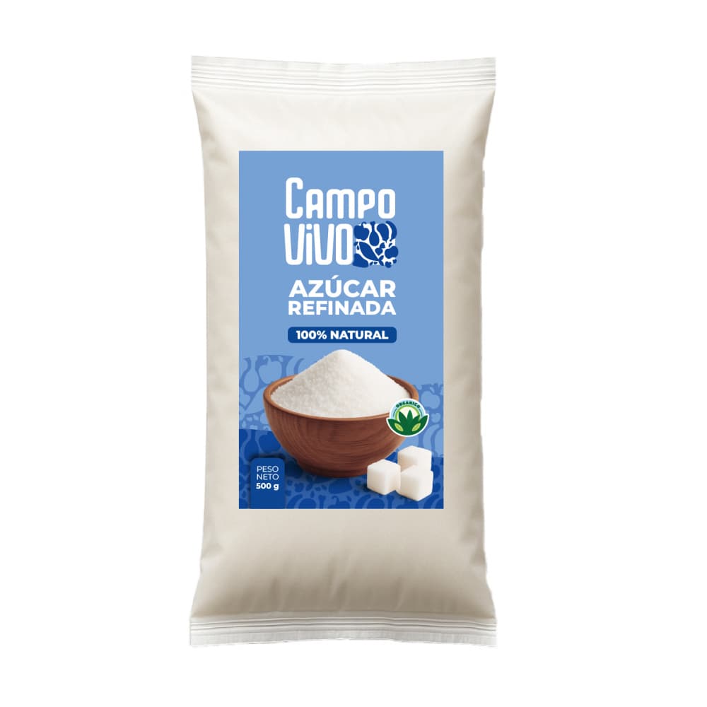 Azúcar blanca refinada Campo Vivo (500 g / 1.1 lb) - Imagen 1