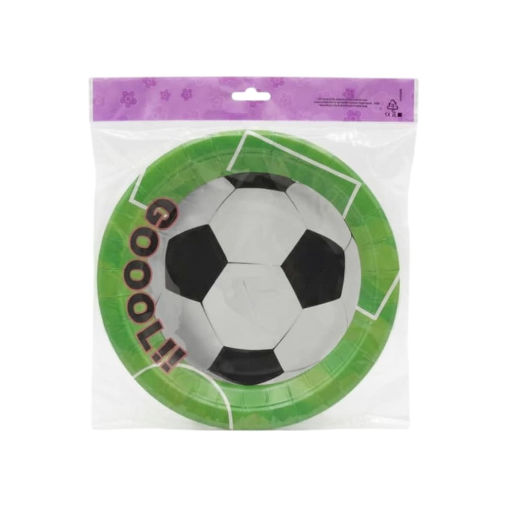 Juego de platos desechables con temática de fútbol Gutza (10 U) - Miniatura 2
