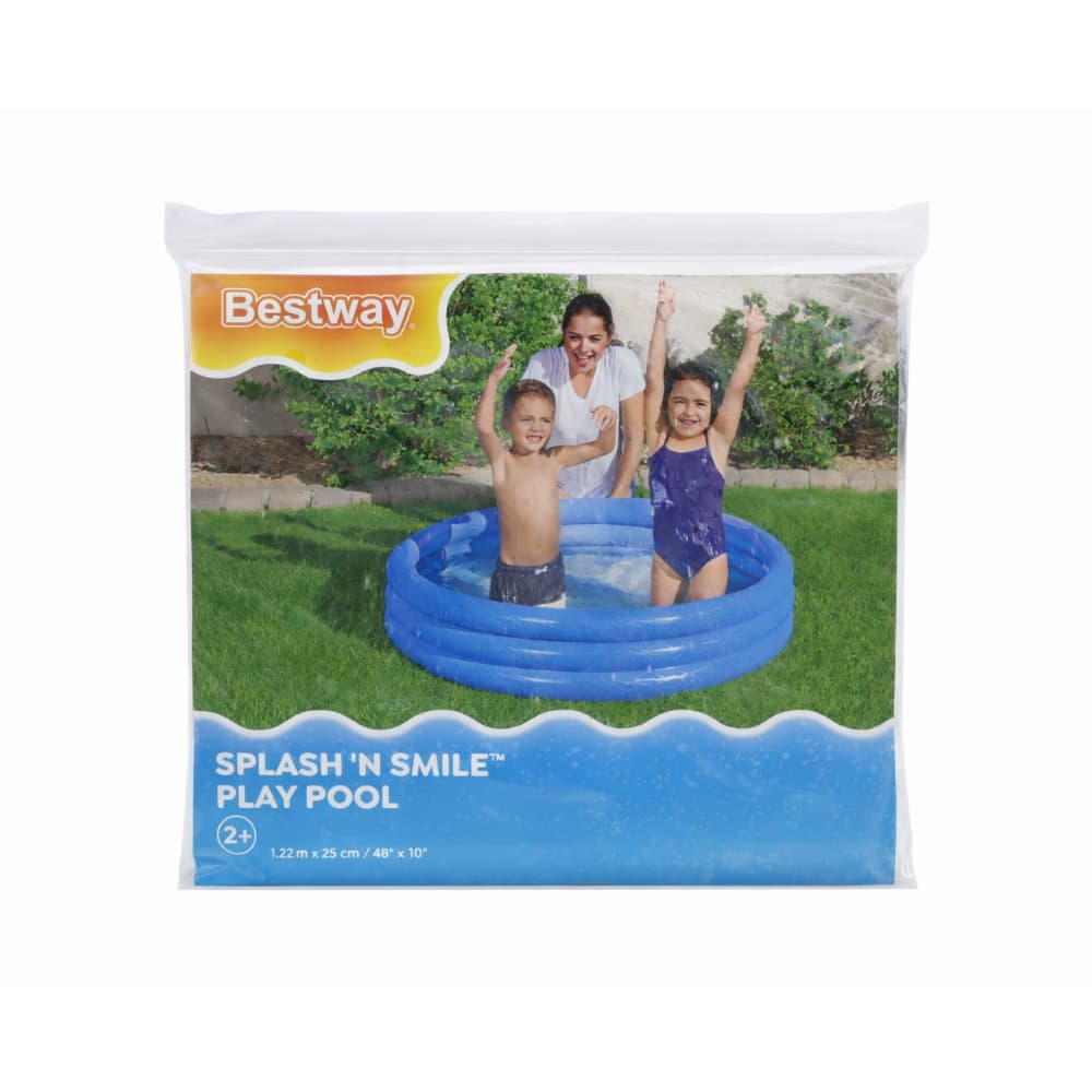 Piscina infantil inflable redonda 3 anillos azul 122 cm Bestway - Miniatura 2