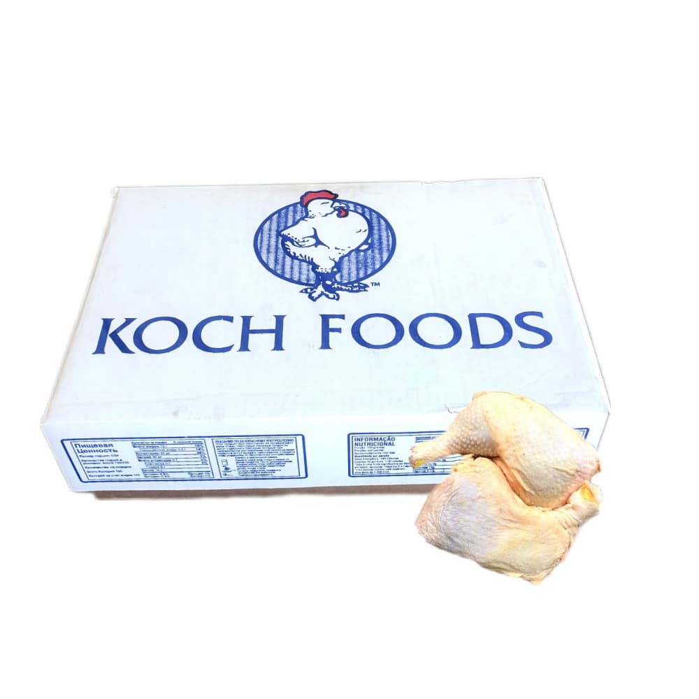 Caja de cuartos traseros de pollo Koch Foods (15 kg / 33 lb) - Imagen 1
