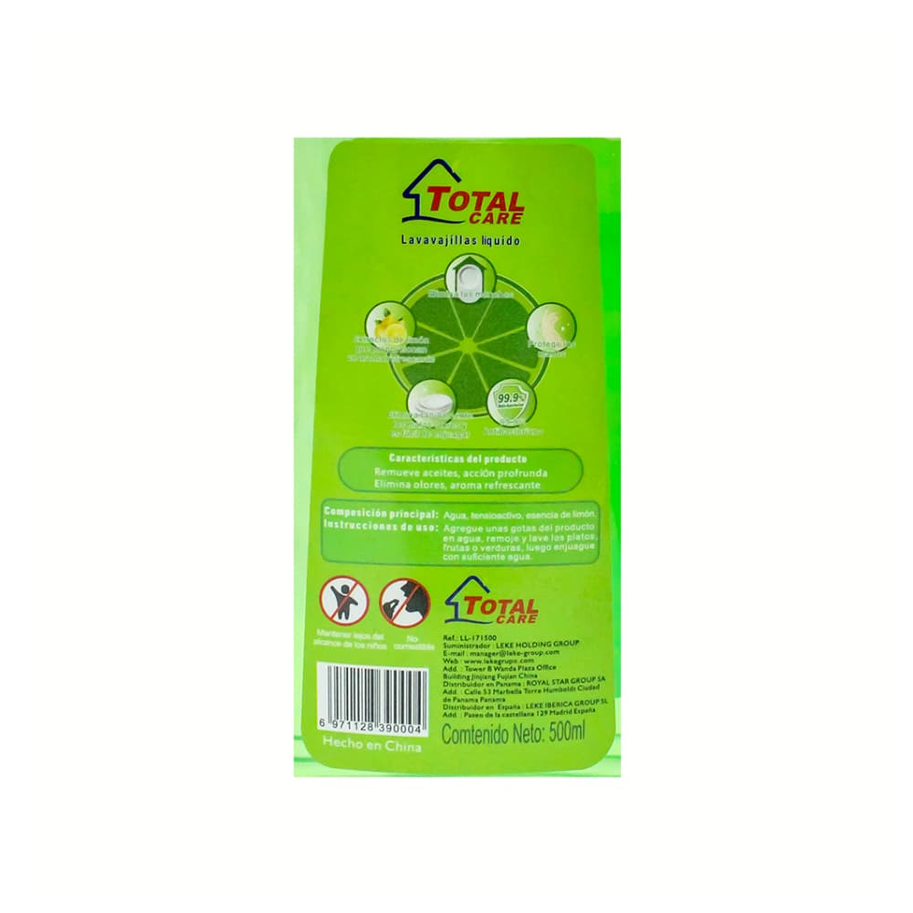 Lavavajillas líquido Total Care (500 ml) - Miniatura 3