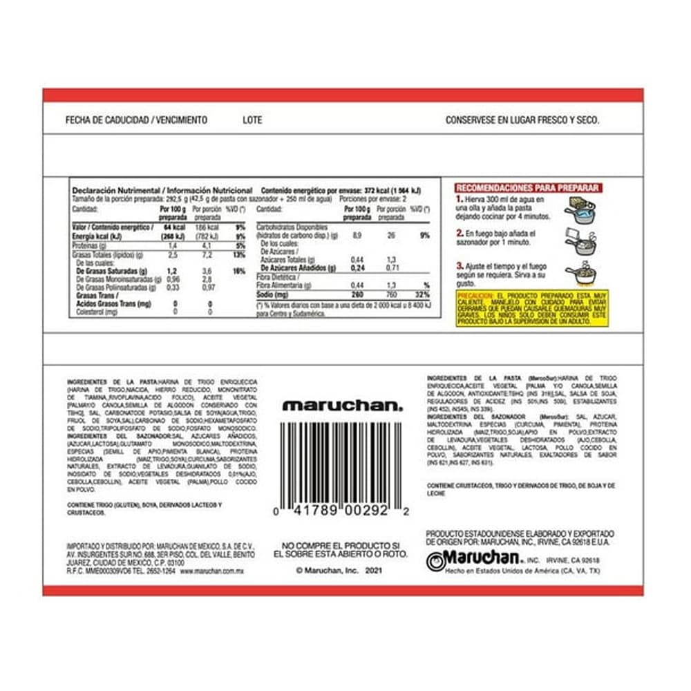 Sopa instantánea con sabor a carne de res Maruchan Ramen (85 g / 3 oz) - Miniatura 4