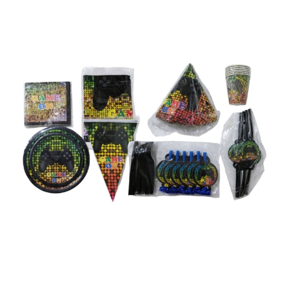 Set de 66 artículos para fiesta con temática Nintendo - Imagen 1