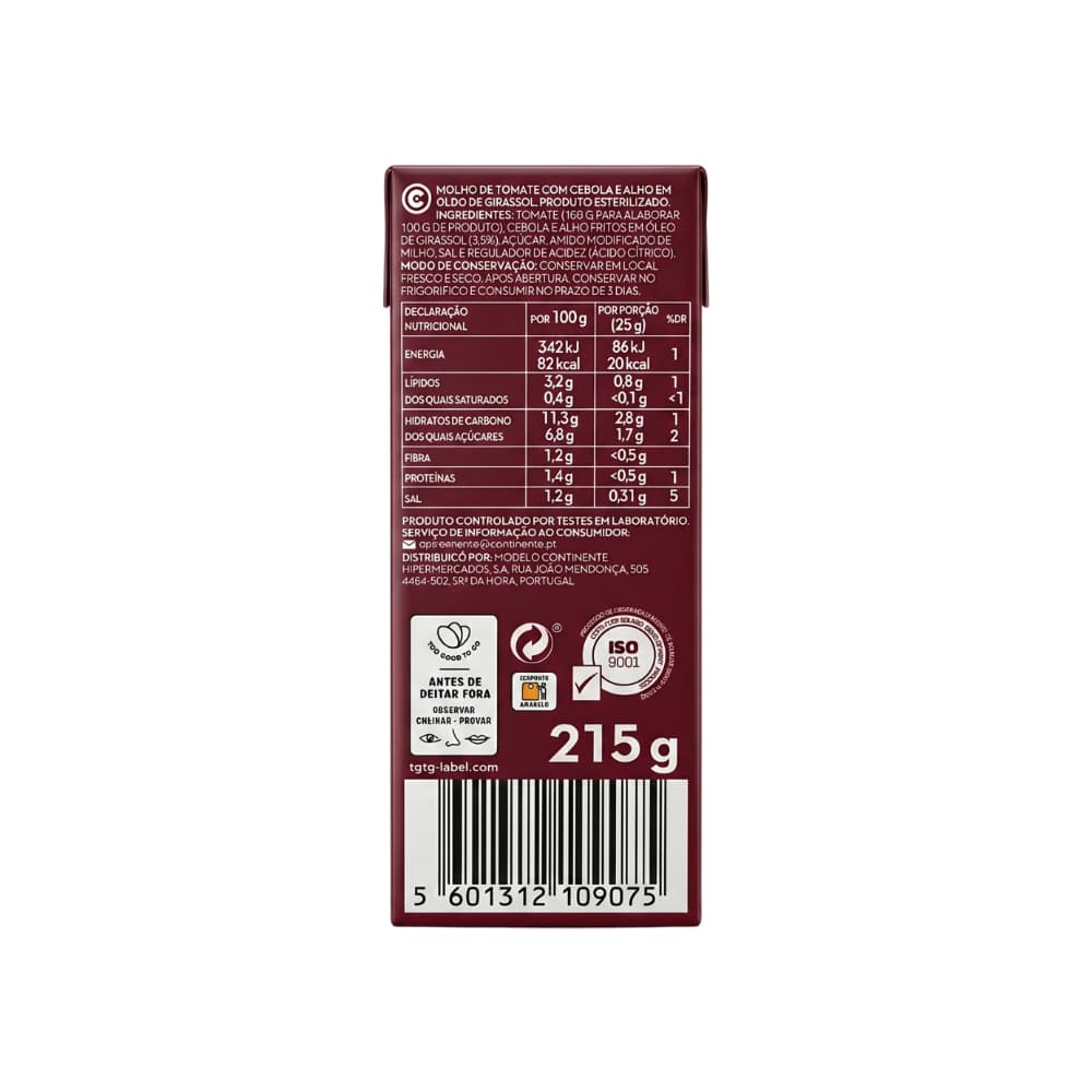 Tomate Frito Continente (215 g / 7.58 oz) - Miniatura 2