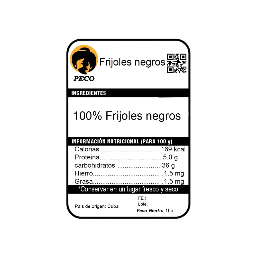 Frijoles negros Peco (453.5 g / 1 lb) - Miniatura 4
