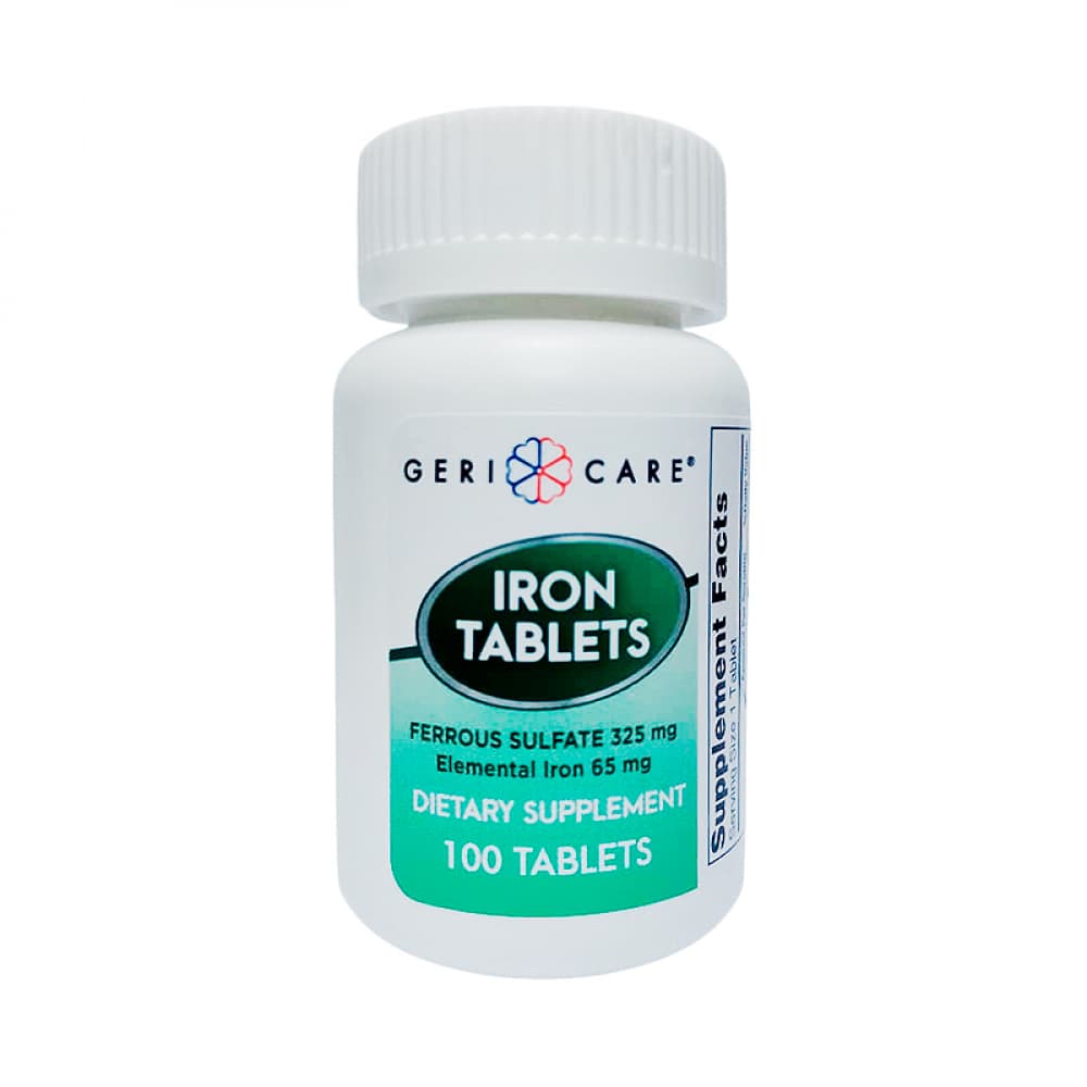 Sulfato ferroso 325 mg (100 tabletas) - Imagen 1