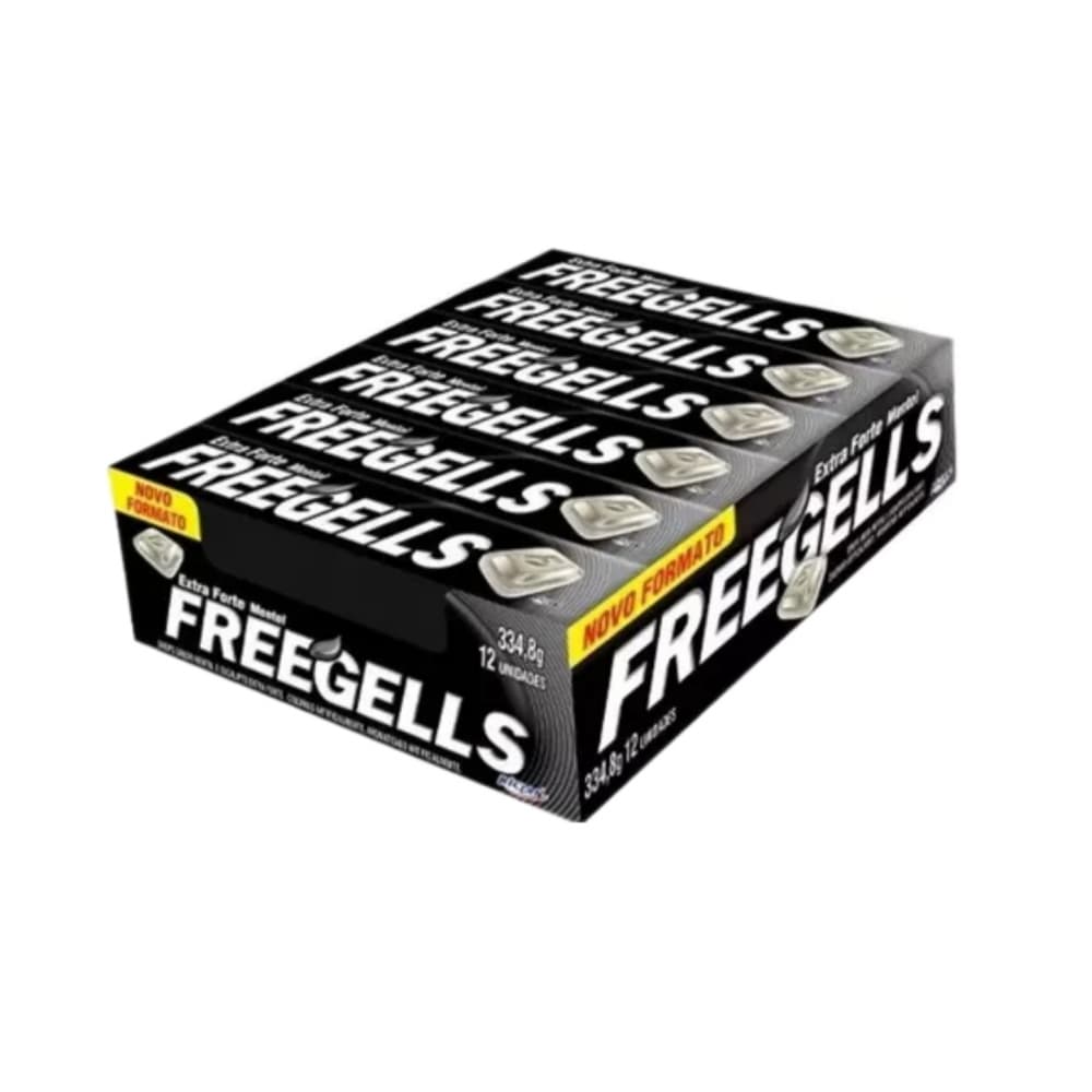 Caramelos duros sabor a mentol y eucalipto extra fuerte Freegells (12 x 27.9 g) - Miniatura 1