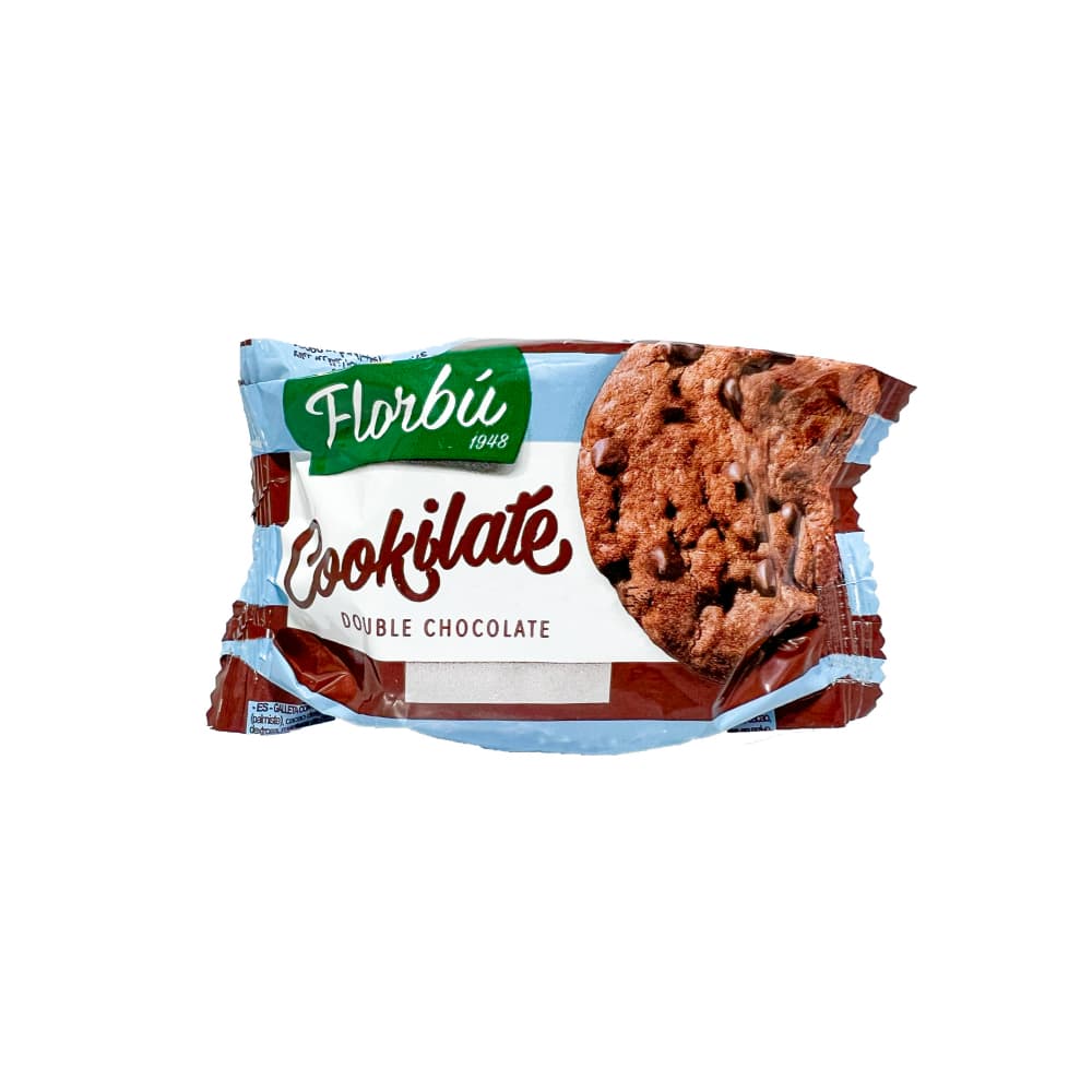 Galletas con cacao y pepitas de chocolate Florbú (45 g / 1.58 oz) - Imagen 1