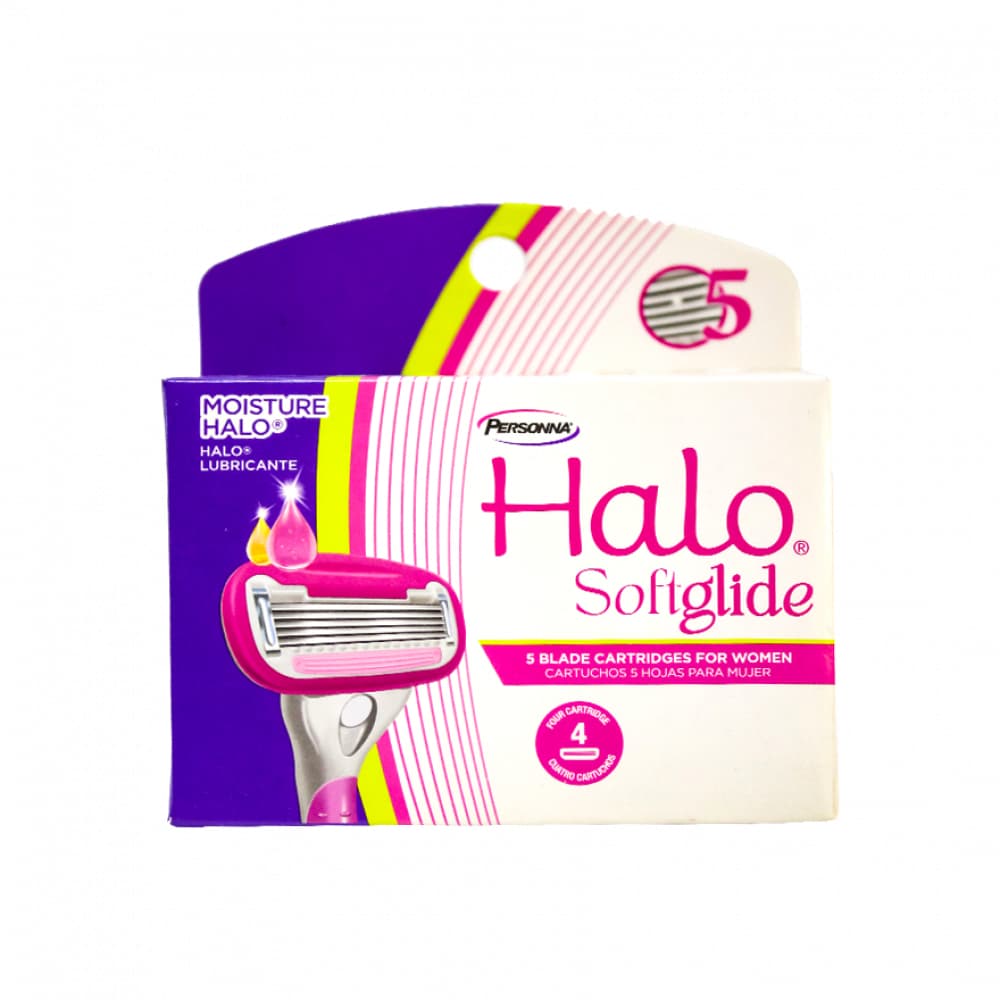 Repuestos para máquina de afeitar para damas Halo Softglide Personna (4 U) - Miniatura 3