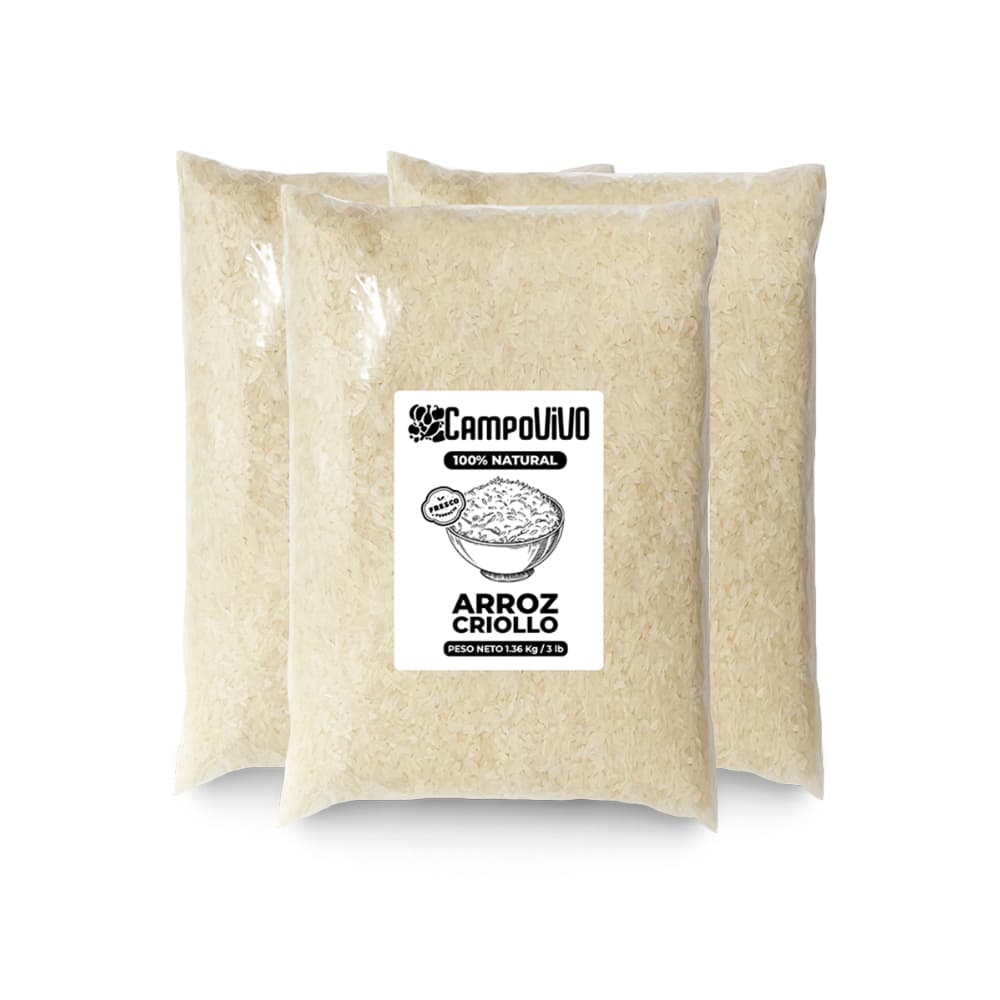 Arroz criollo Campo Vivo (3 x 1.36 kg / 3 lb) - Imagen 1