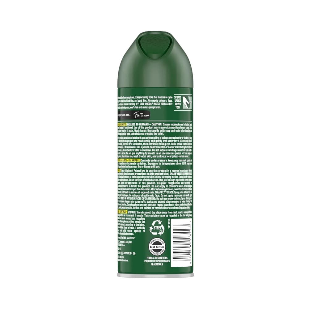 Repelente de insectos en aerosol deep woods Off (170 g / 6 oz) - Miniatura 2