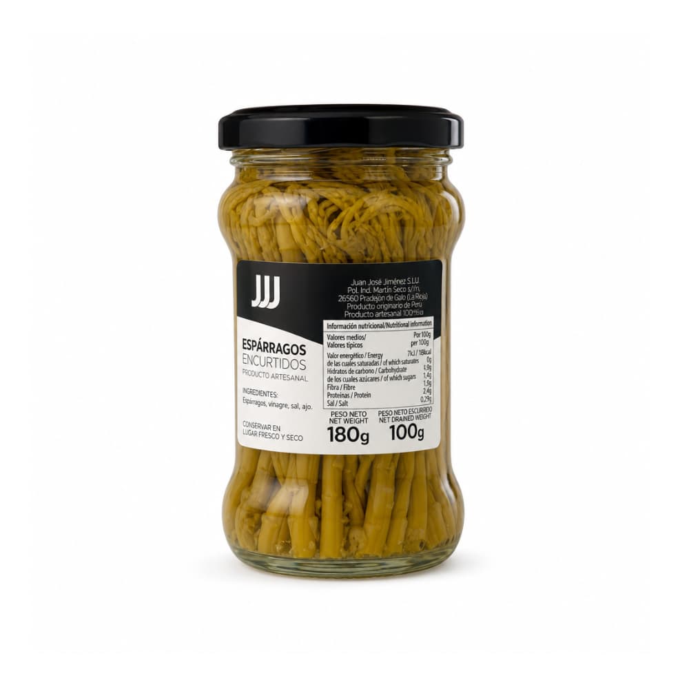 Espárragos verdes cortos Juan José Jiménez (180 g / 6.35 oz) - Miniatura 2