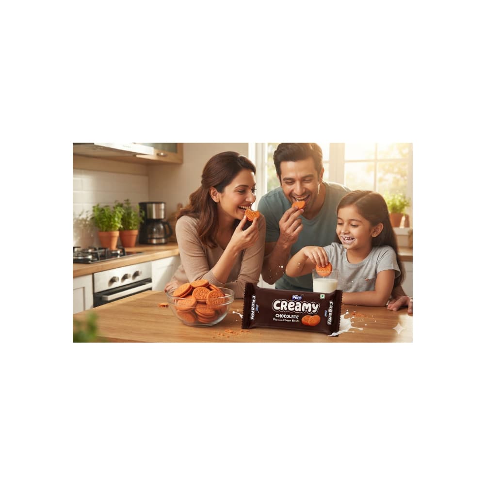 Galletas rellenas con crema sabor a chocolate Creamy Pepe (10 x 35 g / 1.23 oz) - Miniatura 4