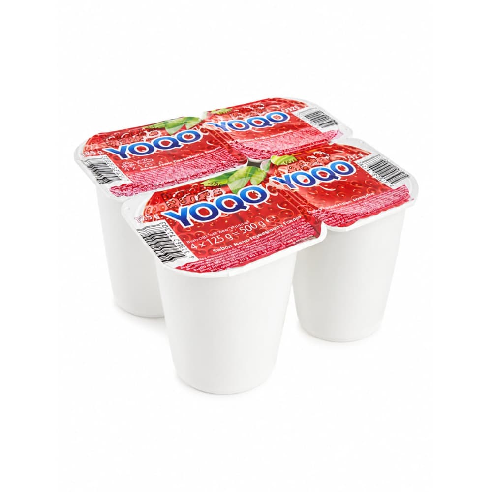 Yogurt sabor fresa Yoqo (4 x 125 g / 4.41 oz) - Miniatura 1