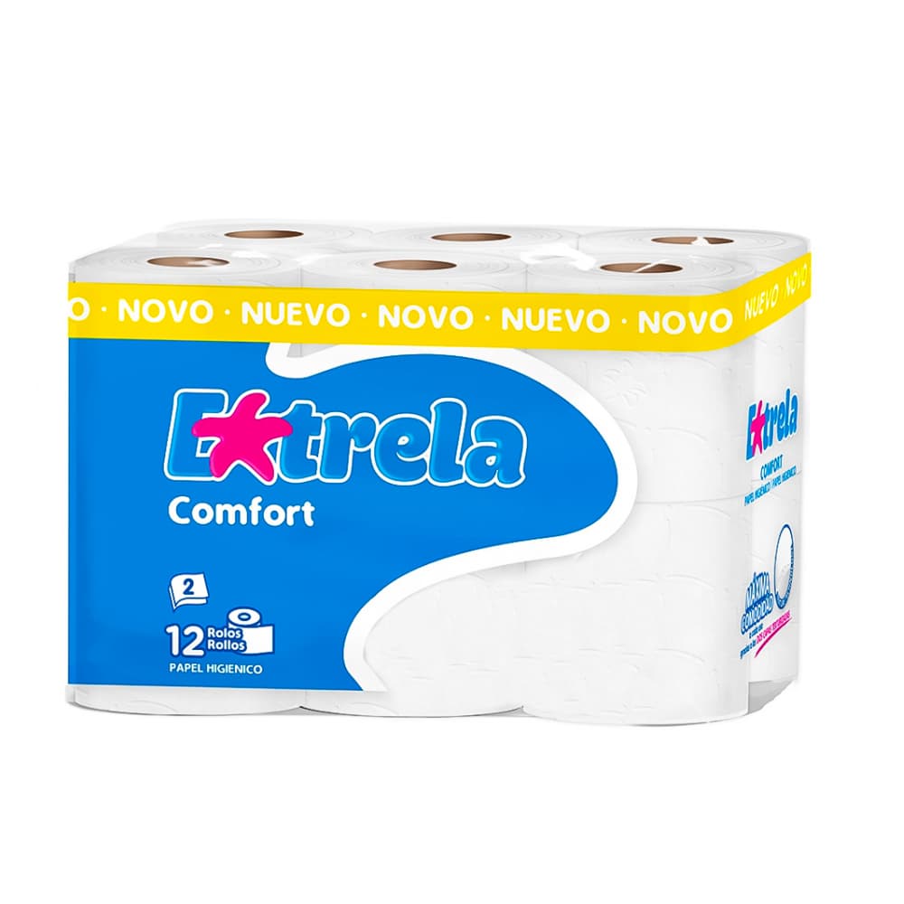Papel sanitario Extrela Confort (12 U) - Imagen 1