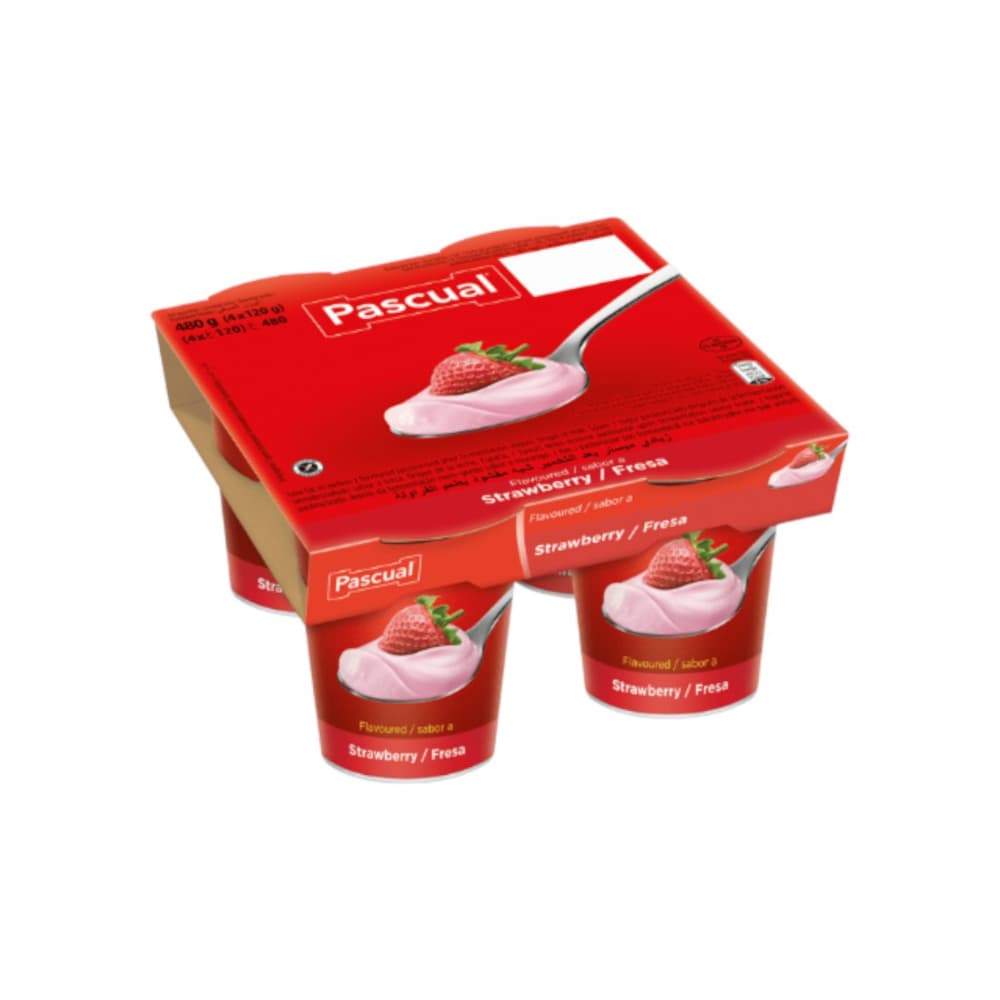 Yogurt sabor fresa Pascual (4 x 125 g / 4.40 oz) - Miniatura 3