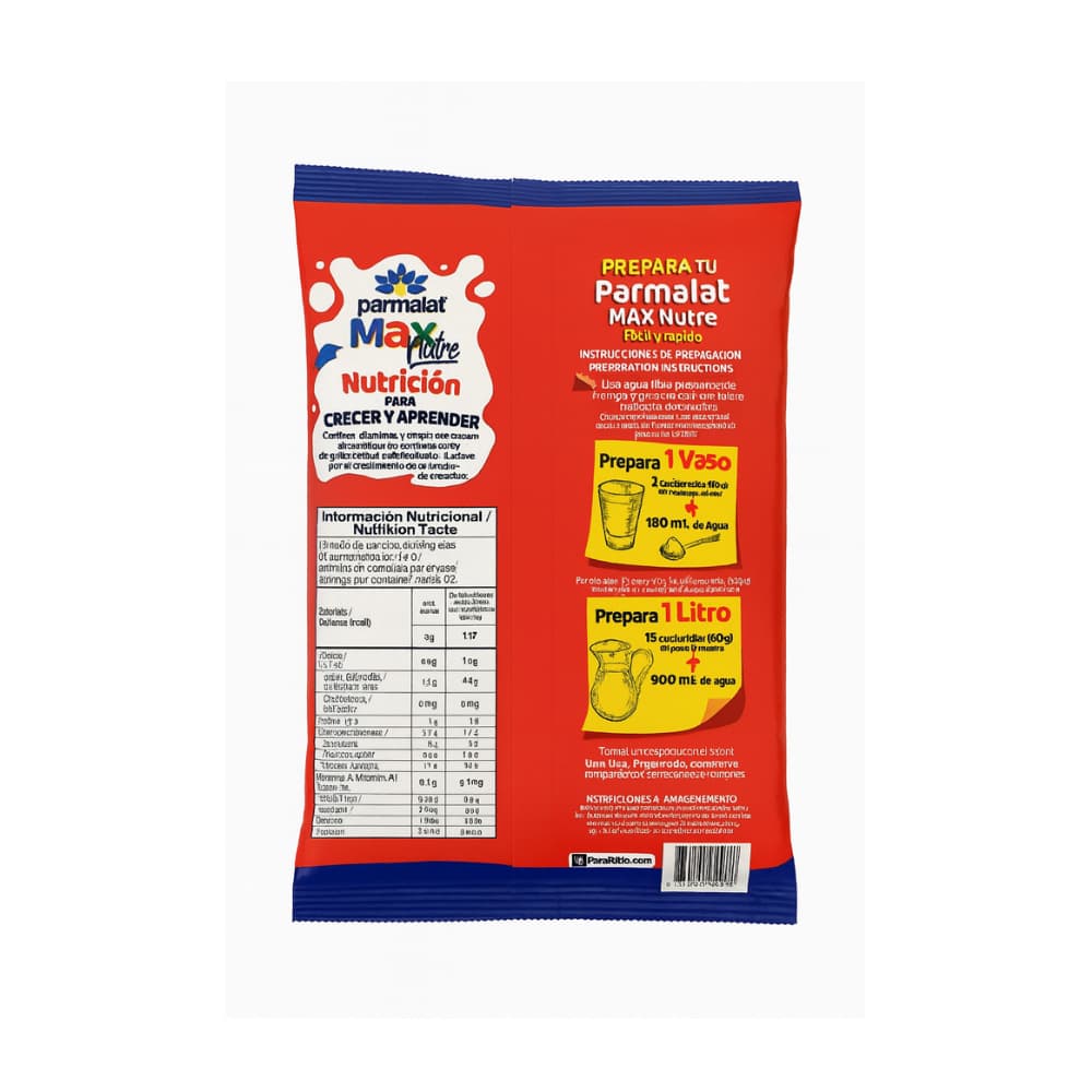 Preparado leche en polvo Parmalat max (1 kg / 2.2 lb) - Miniatura 2