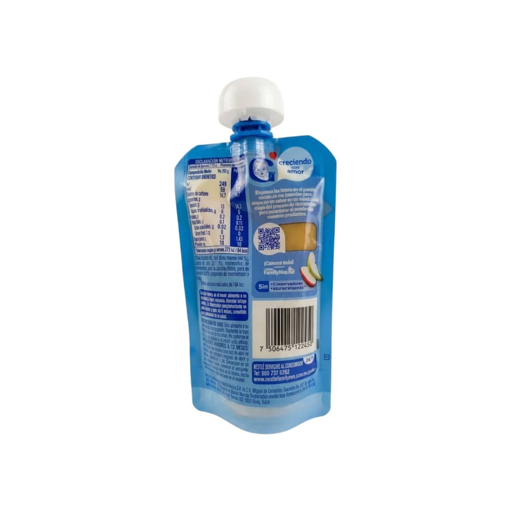 Alimento para lactantes sabor manzana, pera, plátano y durazno Gerber (110 g / 3.88 oz) - Miniatura 4