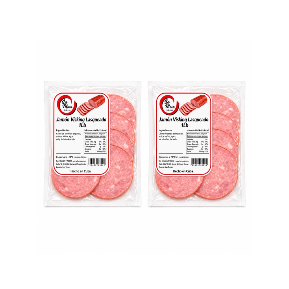 Combo Jamón Visking lasqueado La Masa (2 x 454 g / 1 lb) - Miniatura 1