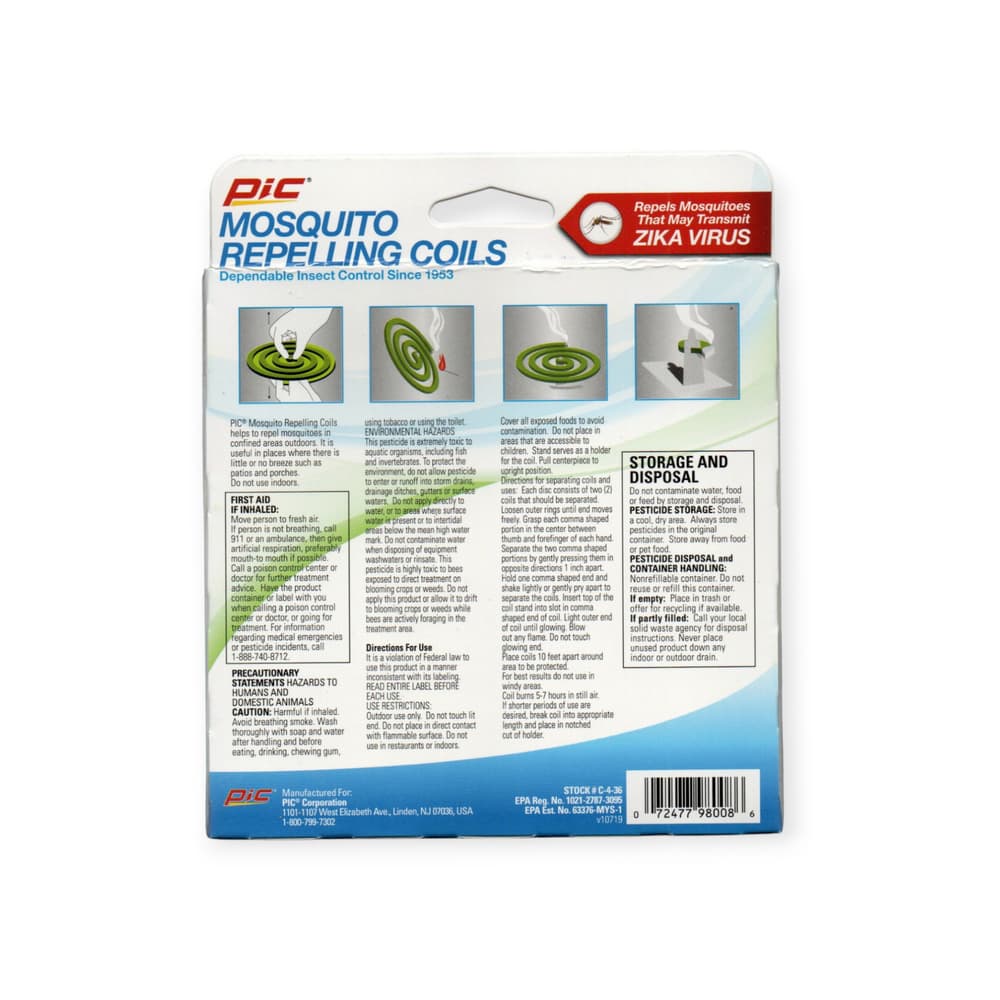 Bobina repelente de mosquitos Pic (4 U) - Miniatura 2