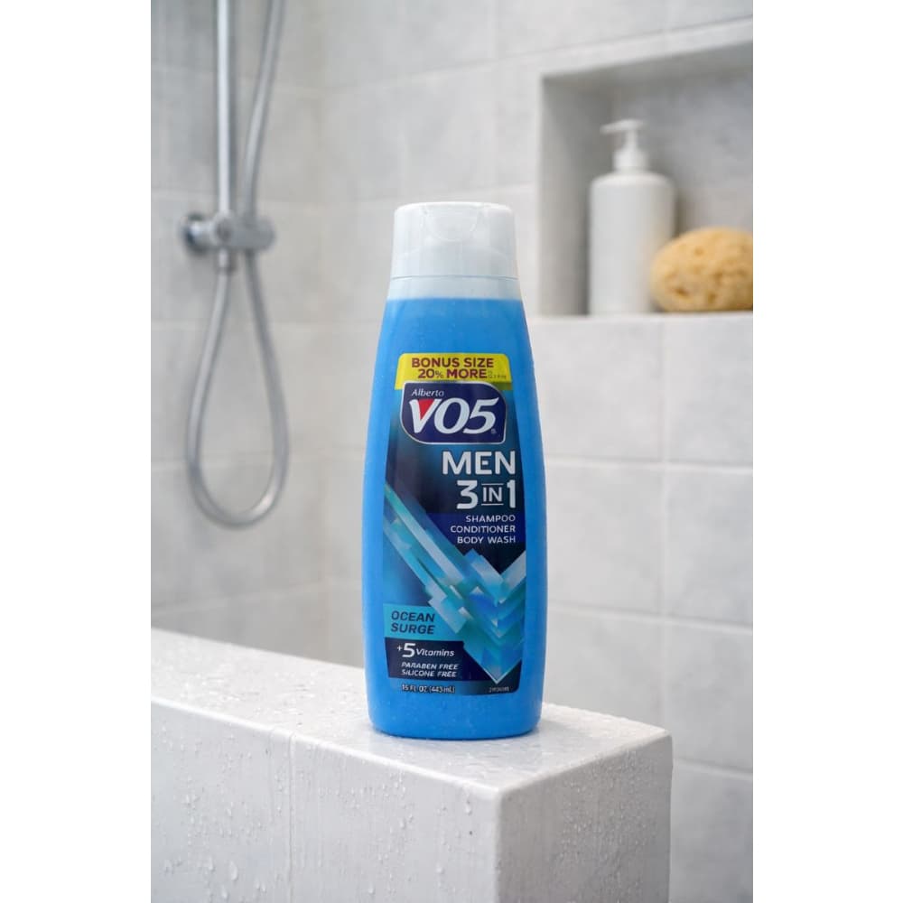 Champú - acondicionador - gel de baño 3 en 1 Ocean Surge Alberto VO5 (443 ml / 15 fl oz) - Miniatura 3