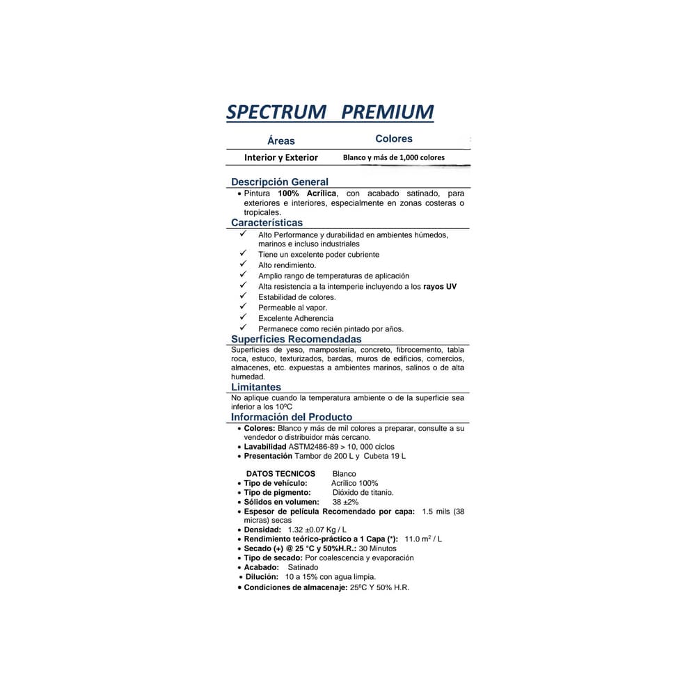 Pintura premium acrílica interior y exterior color marfil Devox Caribe (4 L) - Miniatura 4