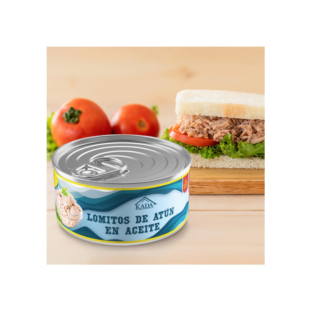 Atún en lomitos en aceite vegetal Kada (12 x 160 g / 5.6 oz) - Miniatura 2