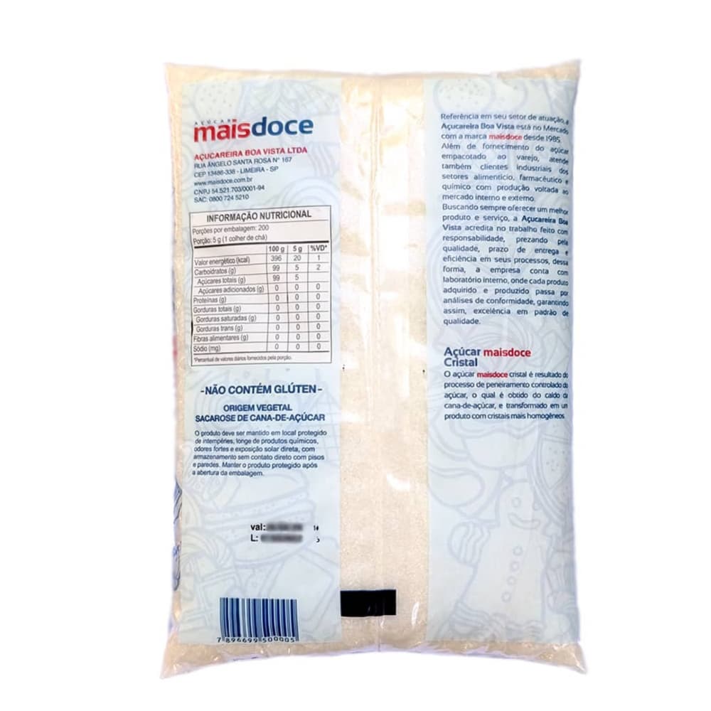 Azúcar blanca Maisdoce (1 kg / 2.2 lb) - Miniatura 3