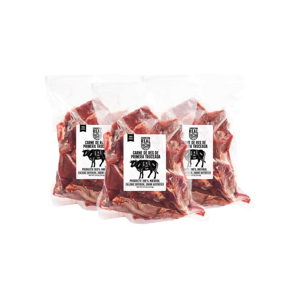 Carne de res de primera troceada Cosecha Real (3 x 1.5 kg / 3.3 lb) - Imagen 1