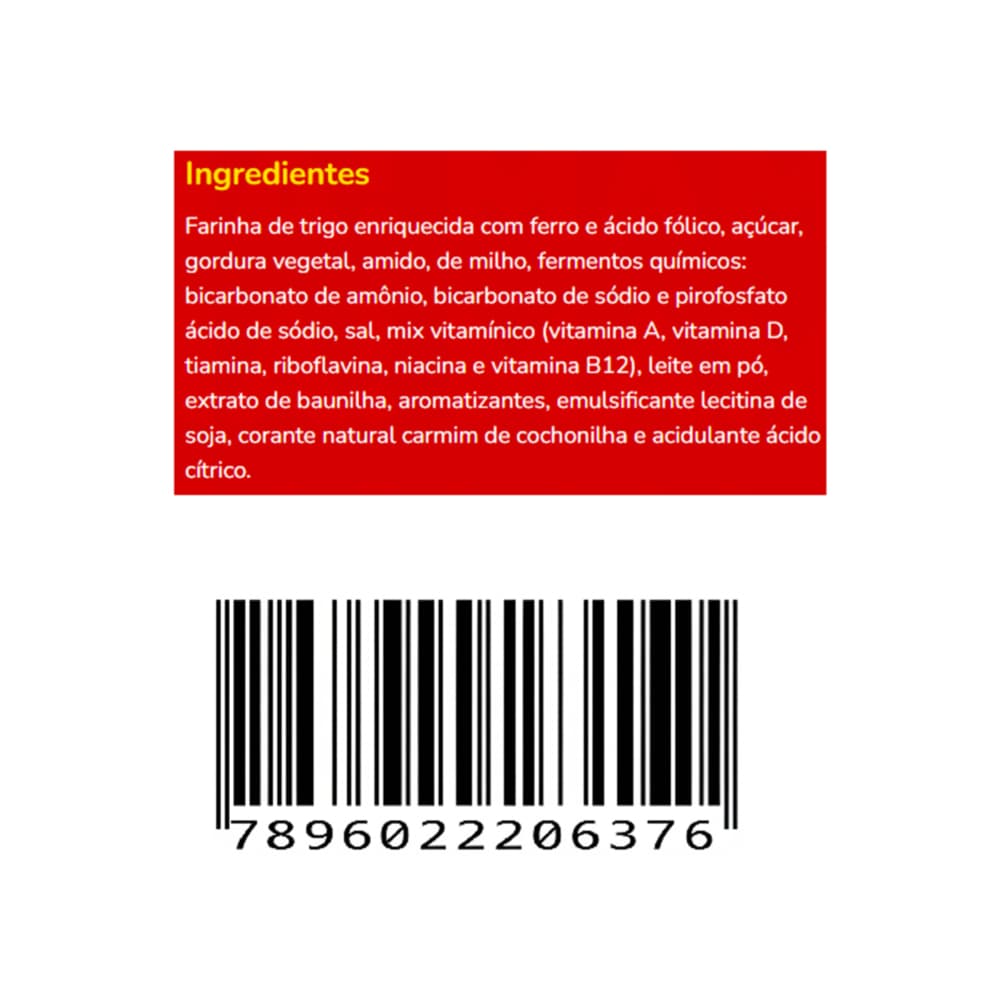 Galletas de vainilla con relleno sabor a fresa Pica Pau Todeschini (115 g / 4 oz) - Miniatura 6