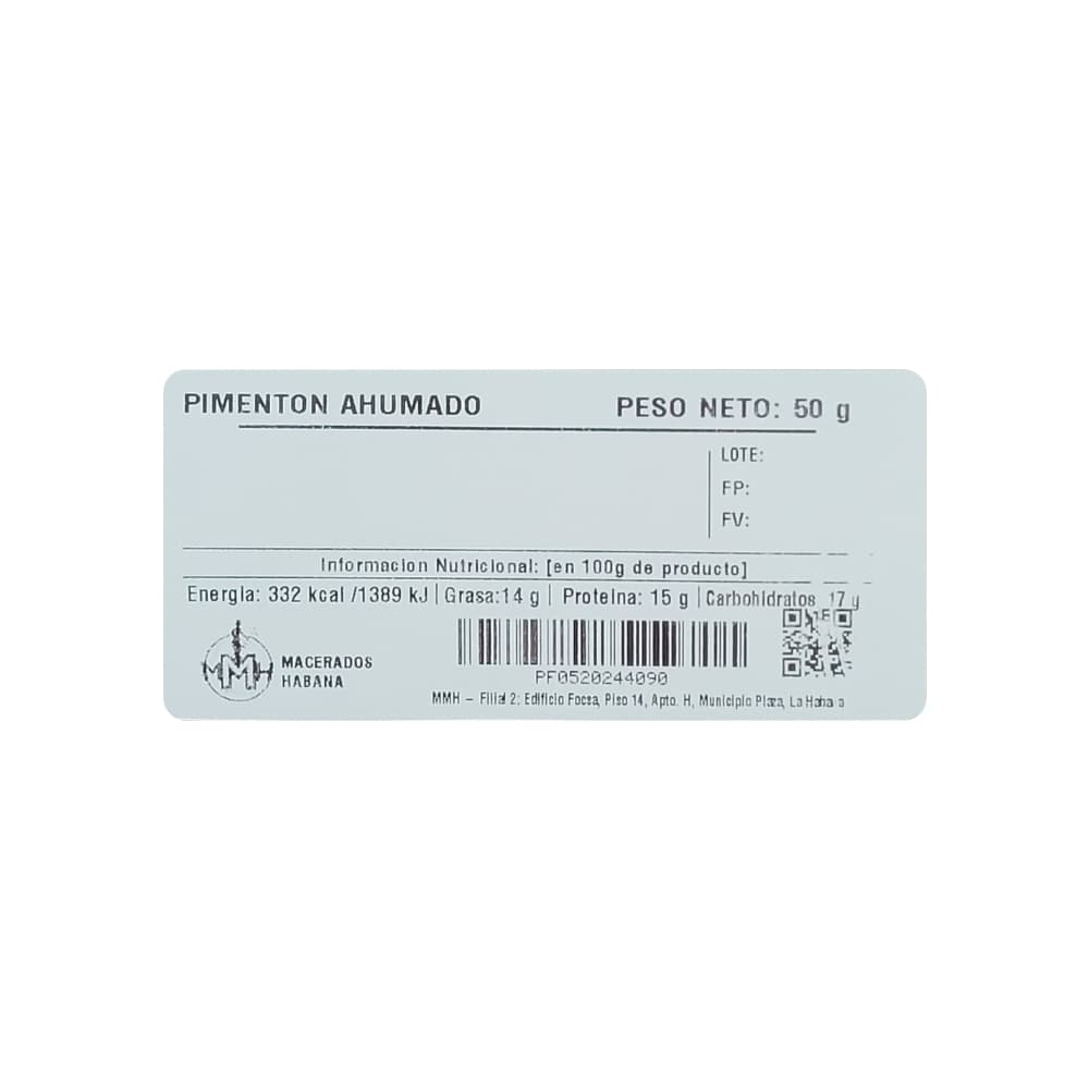 Pimentón Ahumado Macerados Habana (50 g / 1.76 oz) - Miniatura 2