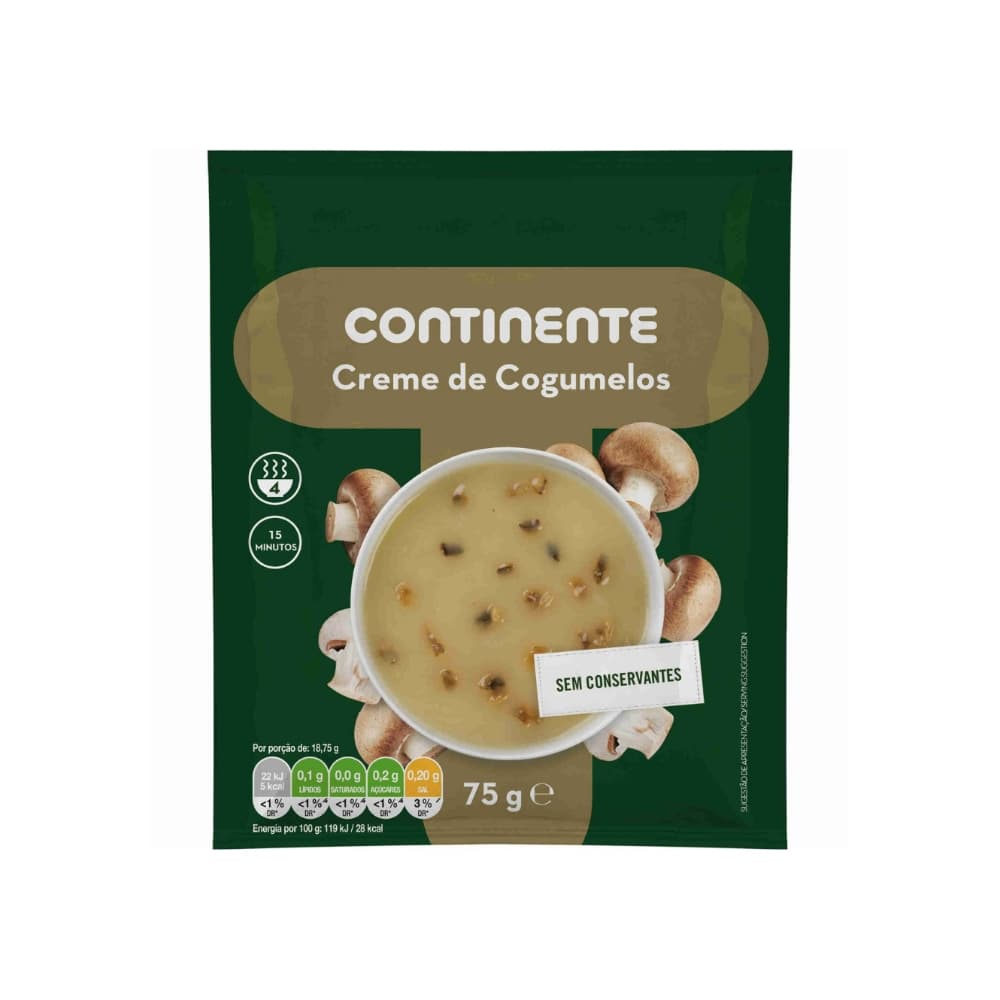 Crema de champiñones Continente (75 g / 2.65 oz) - Miniatura 1