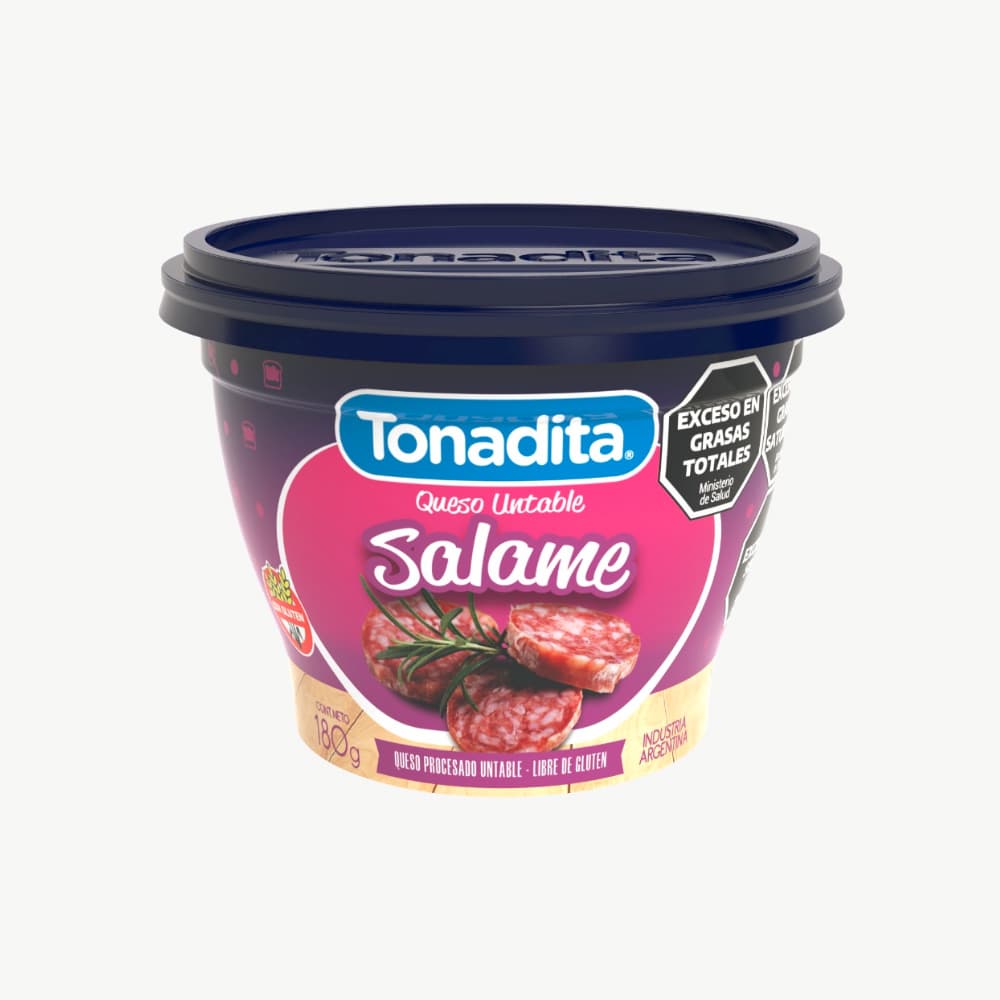 Queso untable sabor a salame Tonadita (3 x 180 g / 6.35 oz) - Miniatura 2