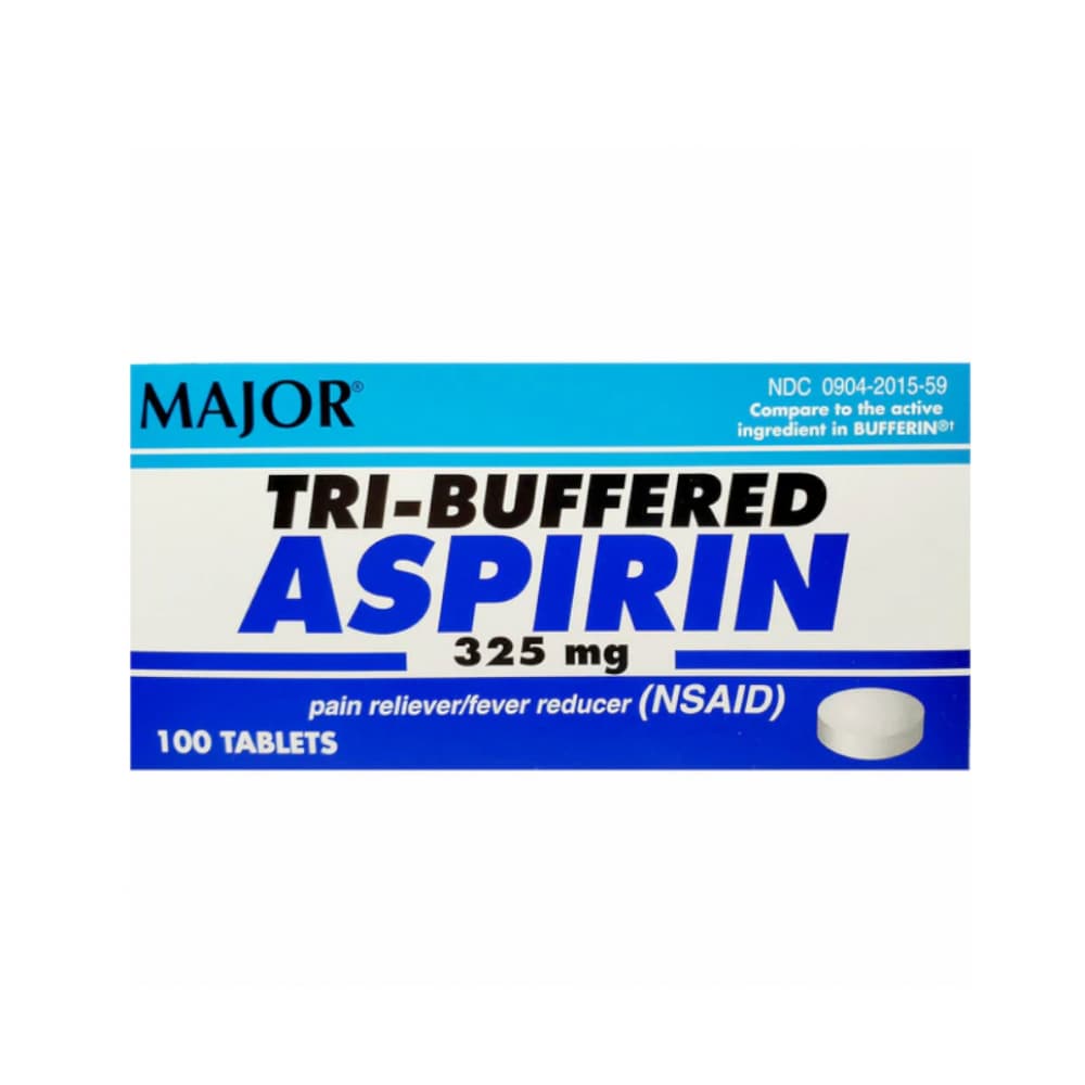Aspirina tritamponada. Ácido acetilsalicílico 325 mg Major (100 tabletas) - Miniatura 2