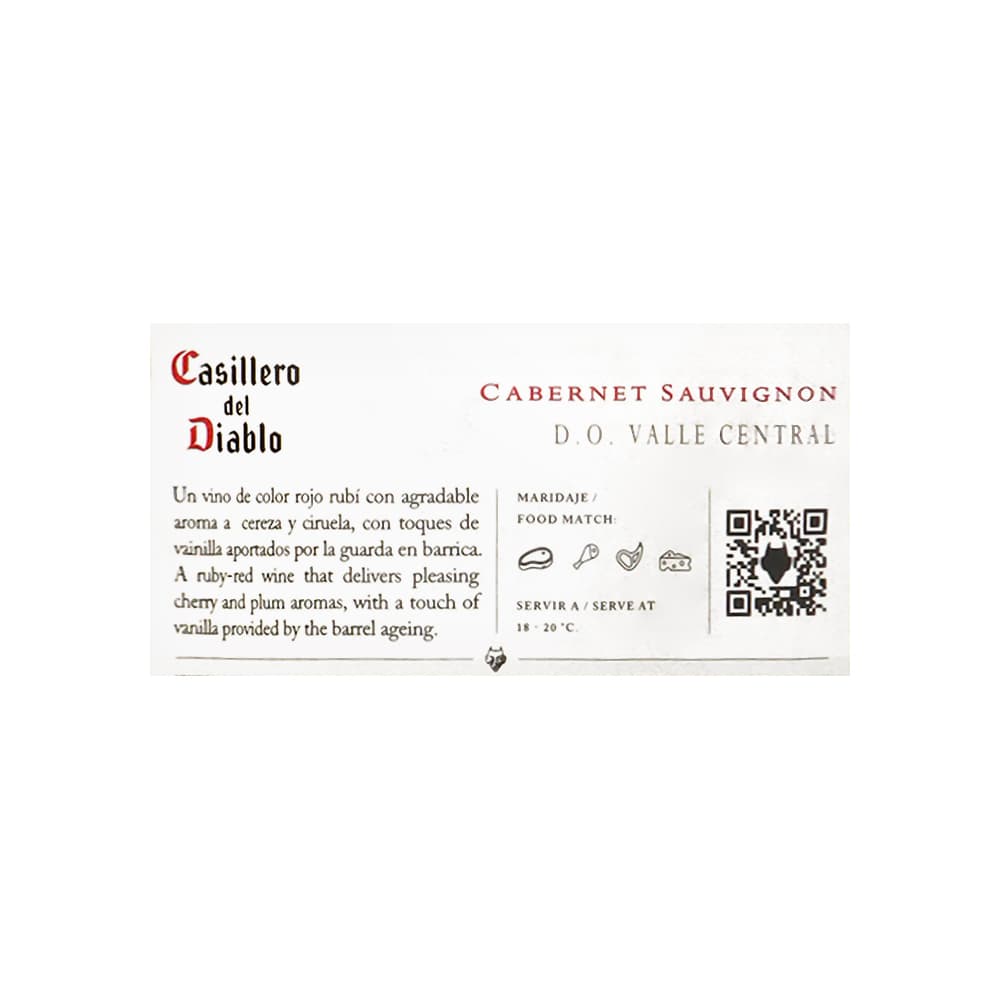 Vino tinto Cabernet Sauvignon Casillero del Diablo (750 ml) - Miniatura 4