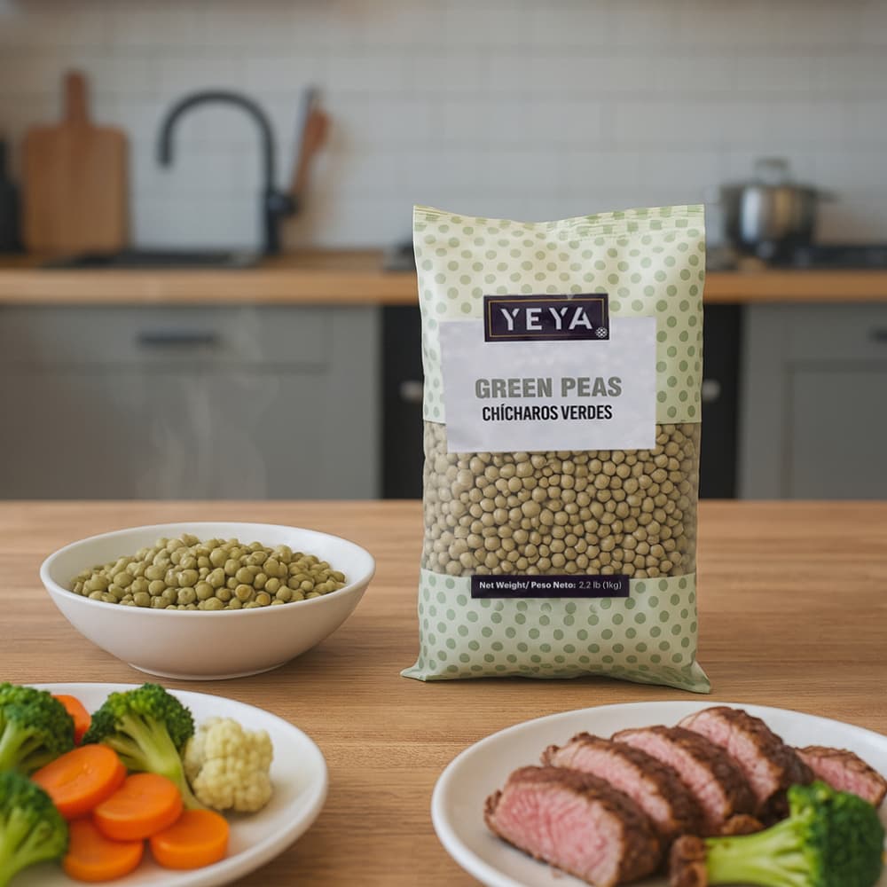 Chícharos verdes YEYA (6 x 1 kg / 2.2 lb) - Miniatura 2
