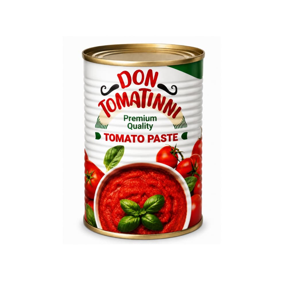 Pasta de tomate doble concentrado PREMIUM QUALITY Don Tomatinni (400 g / 14.10 oz) - Miniatura 1
