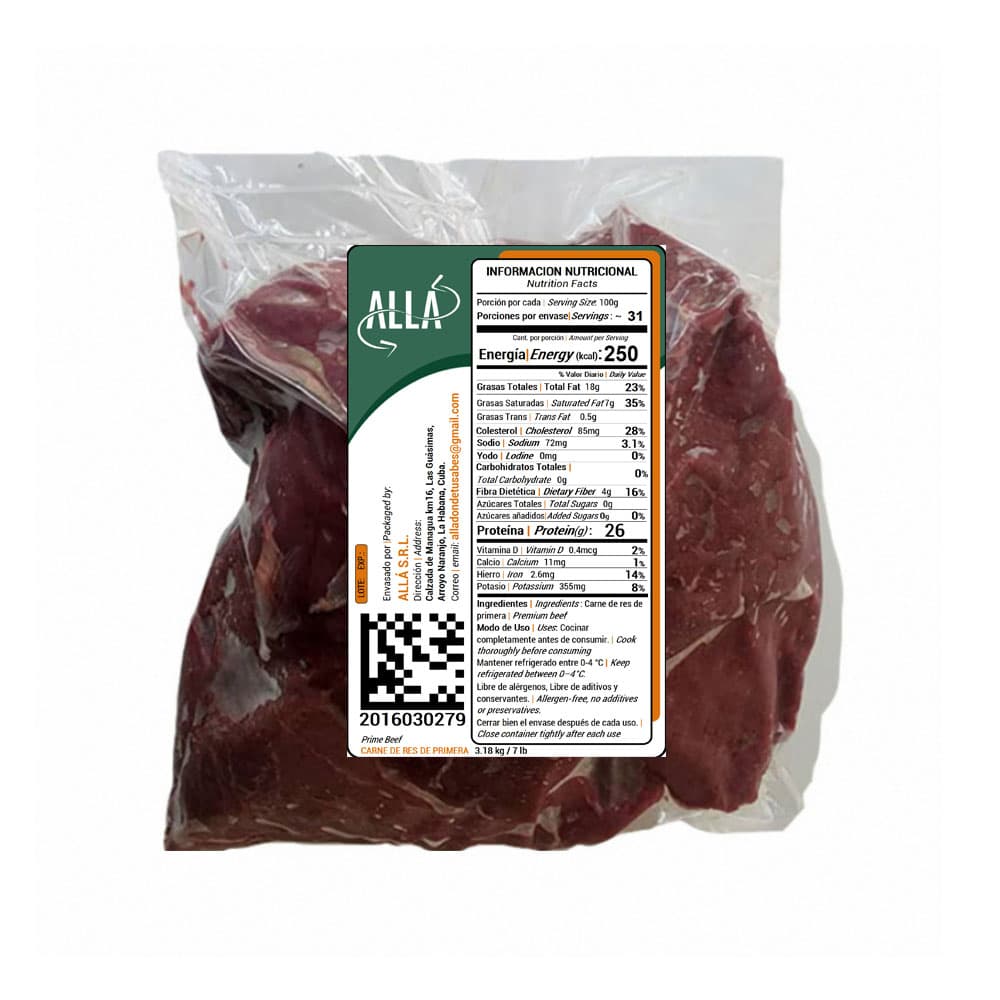 Carne de res de primera ALLÁ (3.18 kg / 7 lb) - Miniatura 3