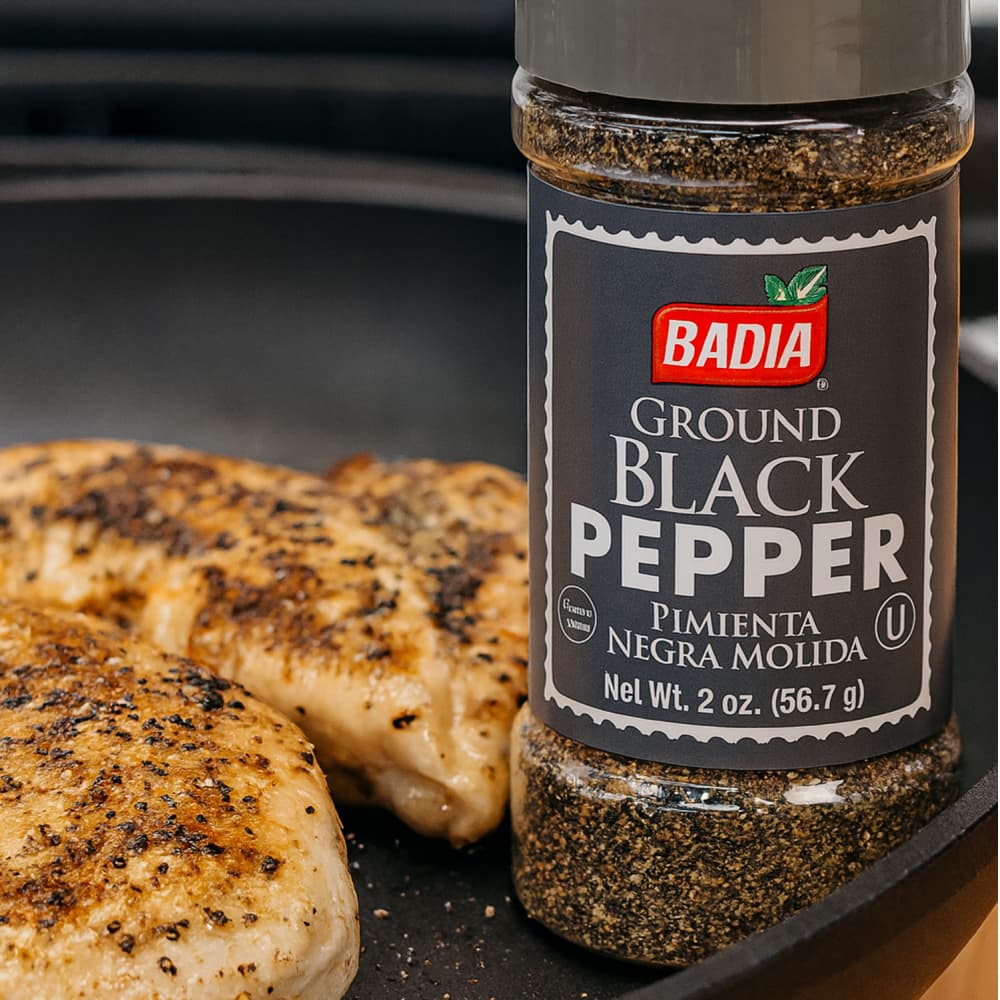 Pimienta negra molida Badia (56.7 g / 2 oz) - Miniatura 4