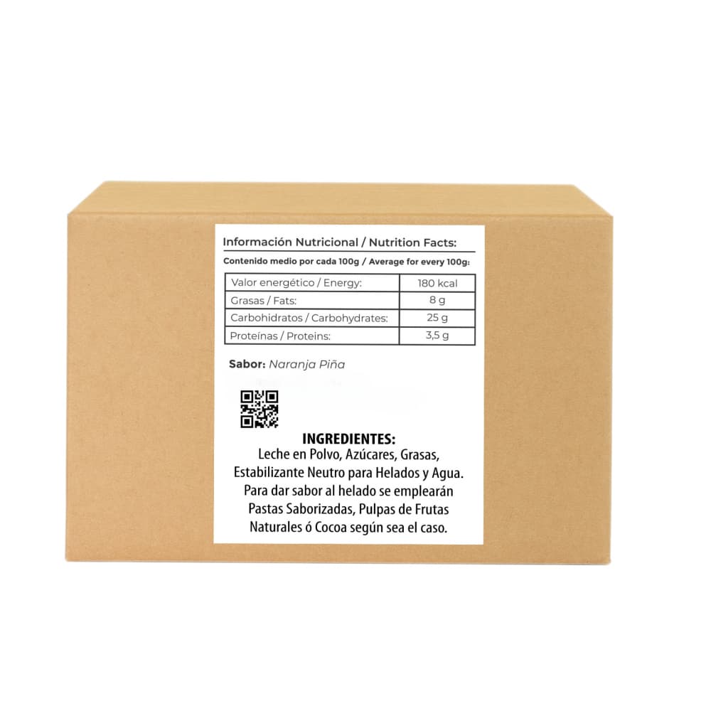 Helado sabor naranja piña Alask (4 L) - Miniatura 2
