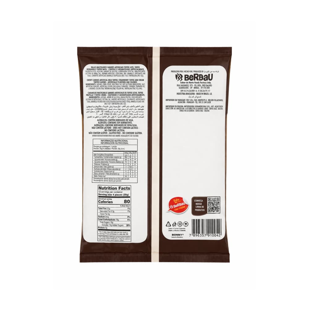 Caramelos masticables surtidos Toffee Berbau (250 g / 8.81 oz) - Miniatura 2