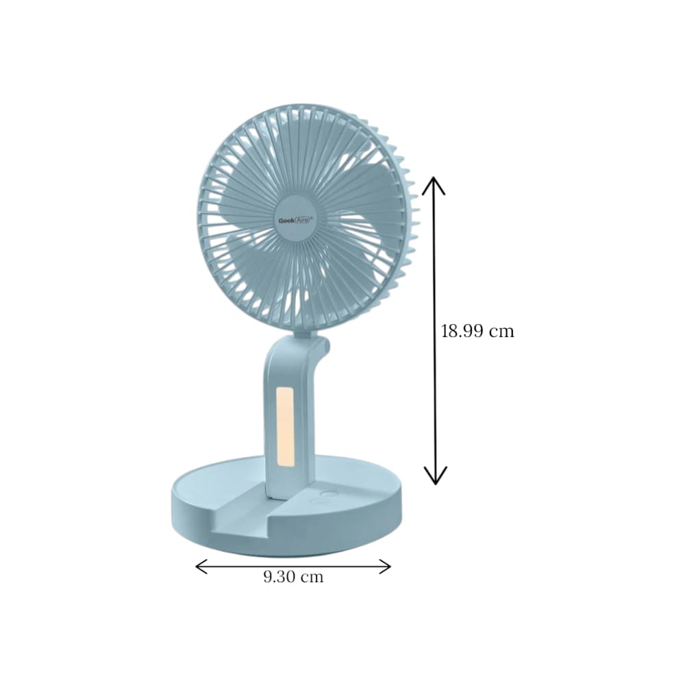 Ventilador plegable recargablede 7" GeekAire F-100 - Miniatura 2