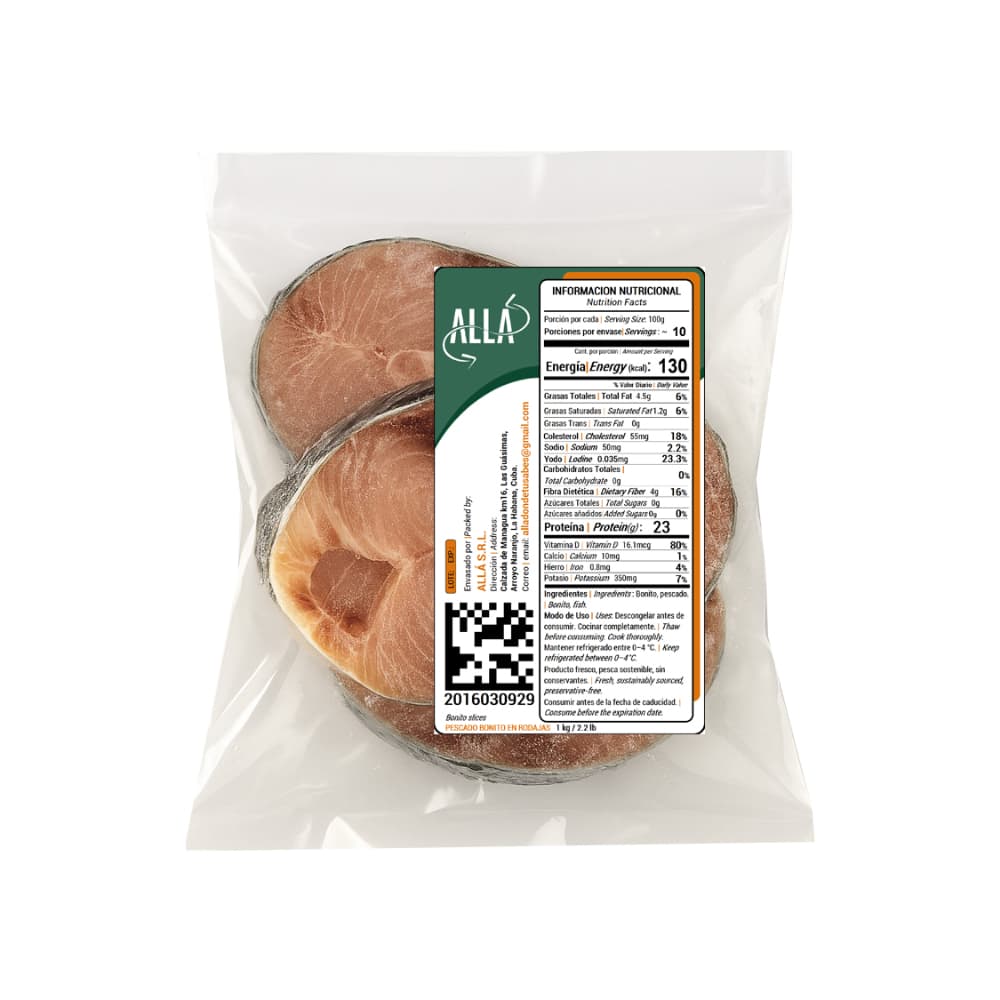 Pescado Bonito en rodajas ALLÀ (1 kg / 2.2 lb) - Miniatura 3