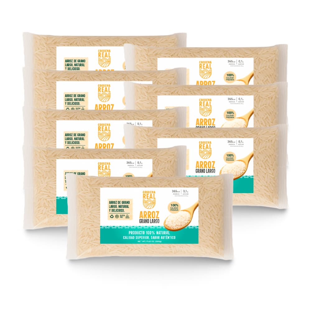 Arroz de grano largo Cosecha Real (8 x 500 g / 1.1 lb) - Imagen 1