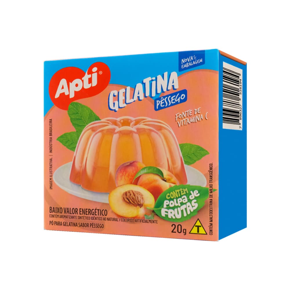 Gelatina sabor melocotón (5 x 20 g) - Miniatura 2