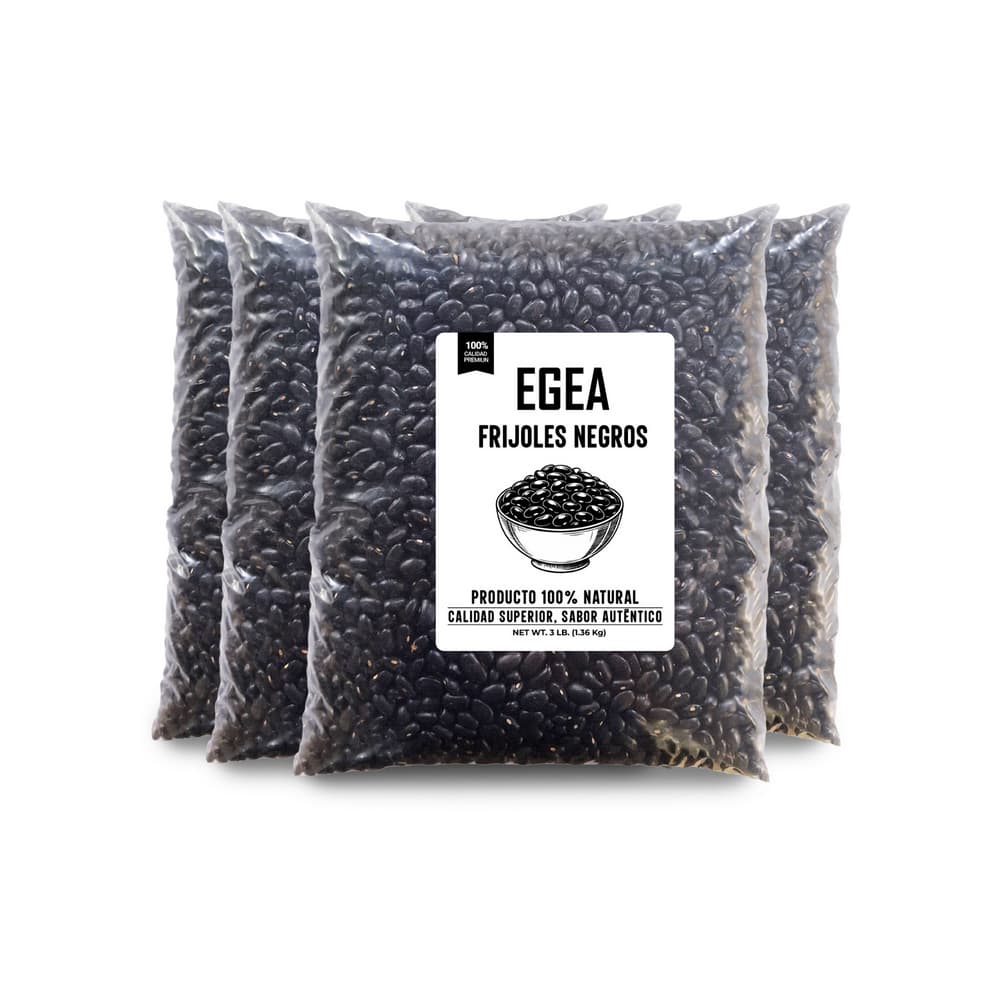 Frijoles negros EGEA (4 x 1.36 kg / 3 lb) - Imagen 1