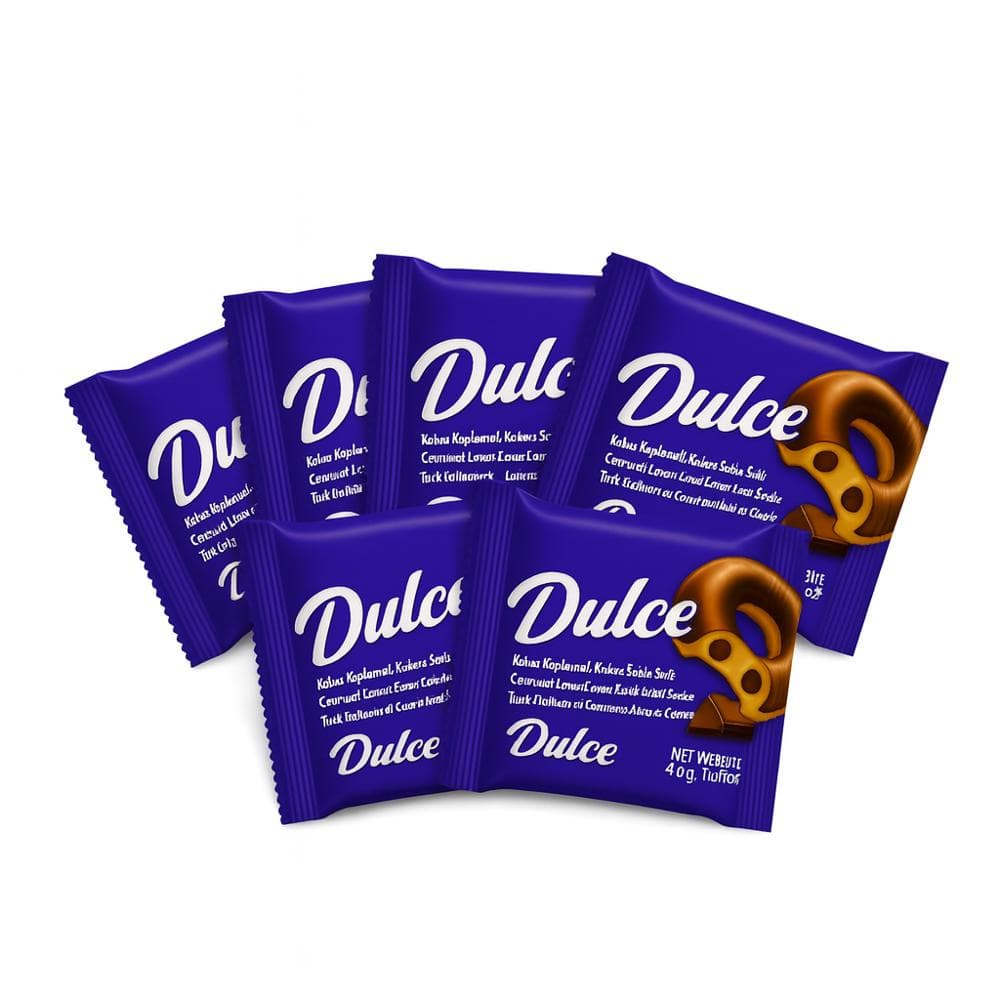 Dona cubierta de chocolate Dulce (6 x 40 g / 1.41 oz) - Imagen 1