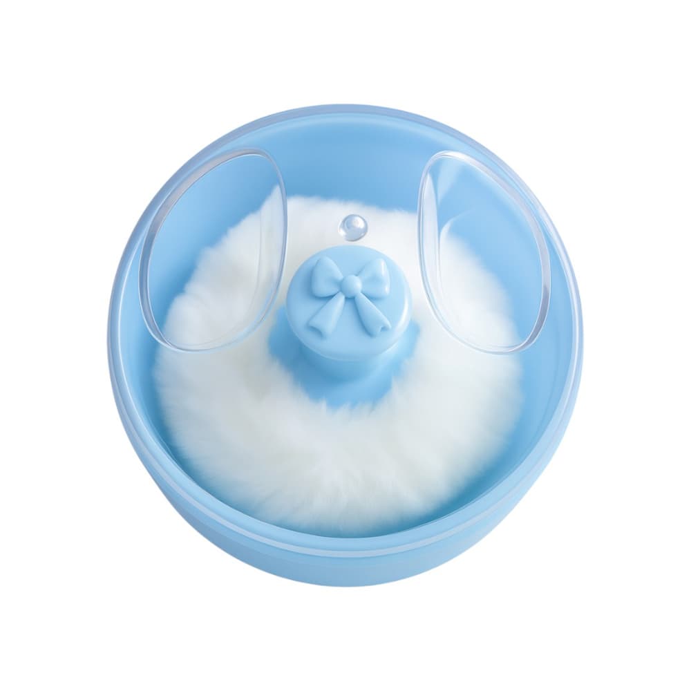 Envase color azul para talco para bebé Pretty Play - Imagen 1